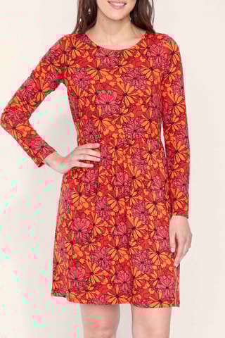 Vestido recto Kanei - Rojo