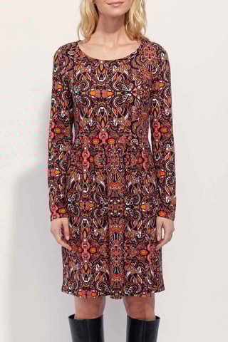 Vestido recto Kanei - Marrón