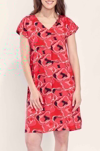 Vestido recto Tatouine - Coral