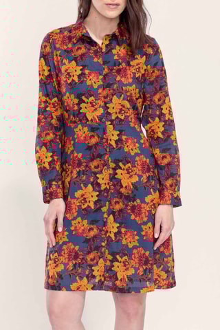 Vestido camisero Agra - Azul noche