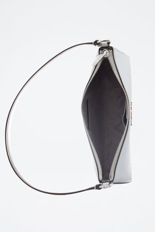 Leren Handtas - Zilverkleurig