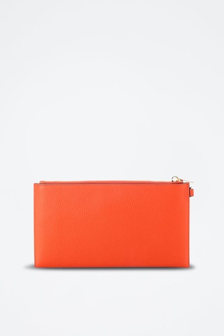Leren Clutch - Oranje
