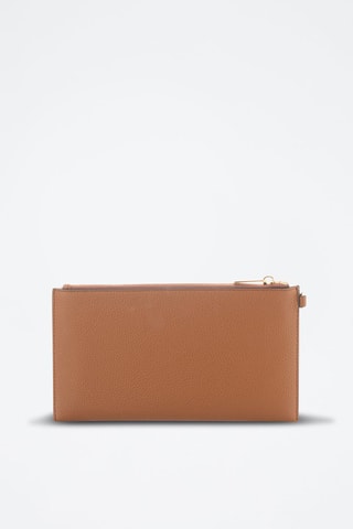 Leren Clutch - Camel