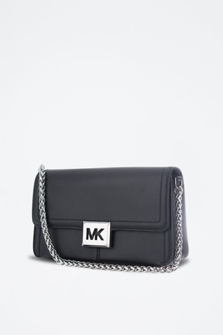 Leren Schoudertas Zwart