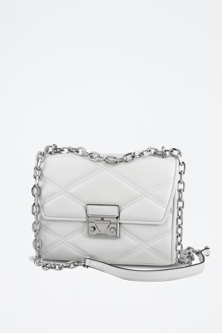 Leren Schoudertas - Rood Wit