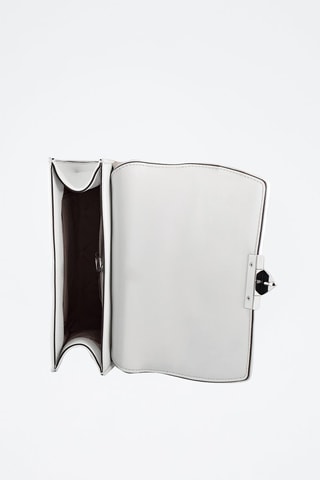 Leren Schoudertas - Rood Wit