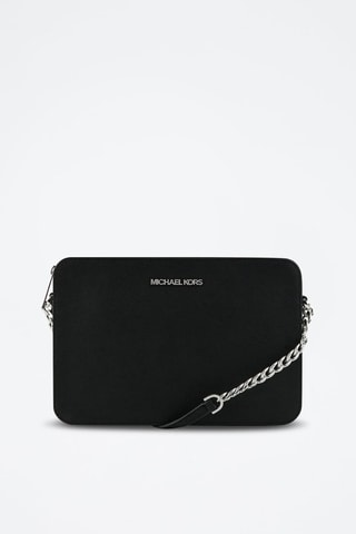 Leren Schoudertas - Rood Zwart