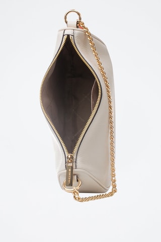 Leren Schoudertas - Rood Crèmekleurig