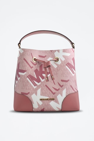 Leren Buideltas  Roze