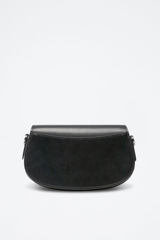 Sac bandoulière en cuir - Noir