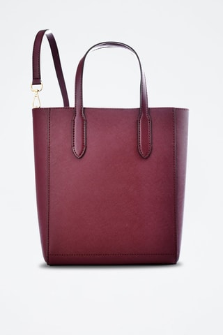 Leren Shopper - Bordeauxrood