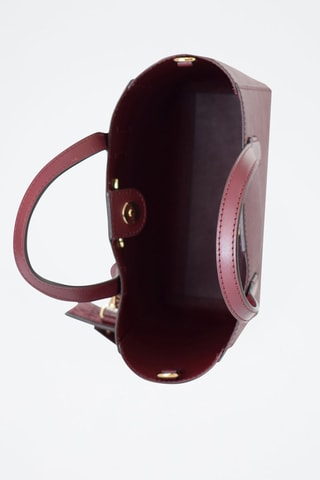 Leren Shopper - Bordeauxrood