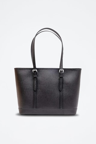Leren Shopper - Zwart