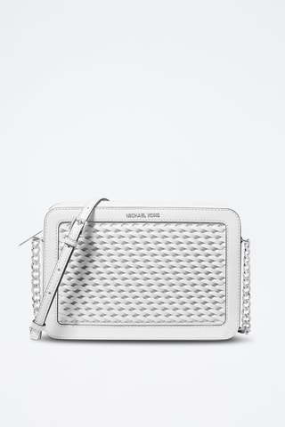 Leren Schoudertas - Rood Wit