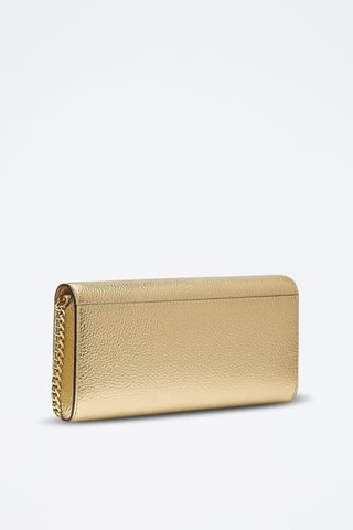 Leren Clutch - goudkleurig