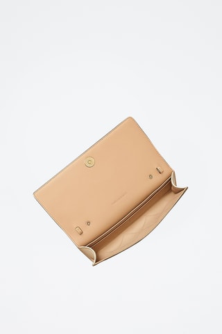 Leren Clutch - goudkleurig