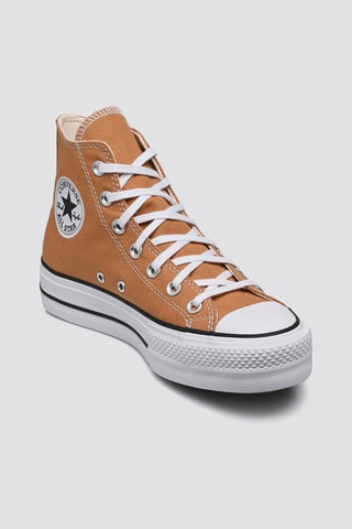 Sneakers de corte alto - Marrón