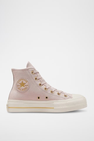 Sneakers de corte alto - Rosa pastel
