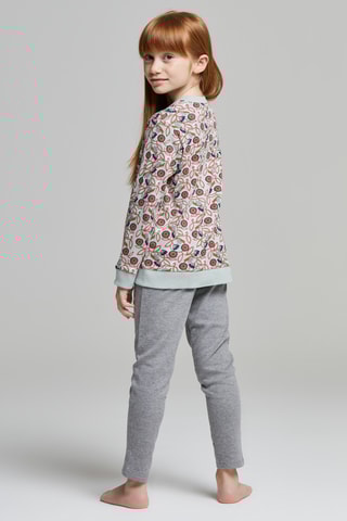 Pijama - Burdeos y gris claro