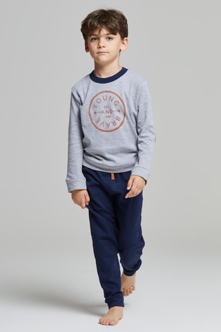 Pijama - Gris claro jaspeado