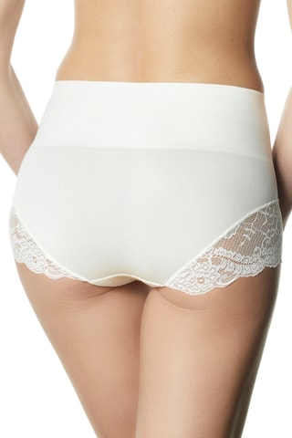 Shorty de talle alto - Marfil