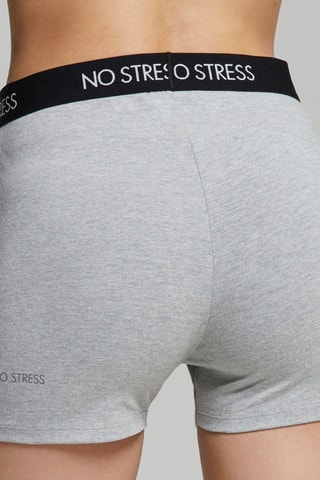 Mallas de tiro alto - Gris claro jaspeado