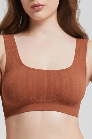 Sujetador deportivo - Marrón