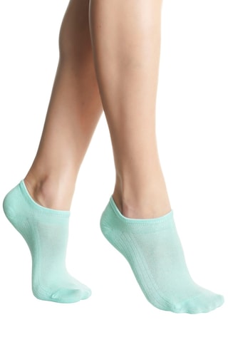 3 pares de calcetines cortos - Violeta y coral