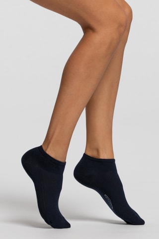 3 pares de calcetines cortos - Azul marino