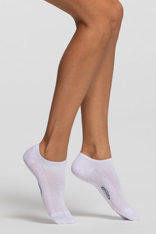 3 pares de calcetines cortos - Blanco