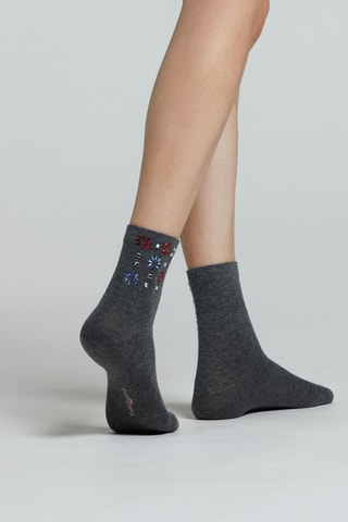 Calcetines - Gris oscuro jaspeado