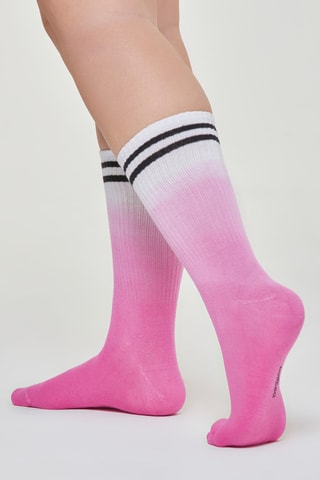 Calcetines dip-dye - Fucsia