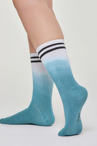 Calcetines dip-dye - Azul petróleo