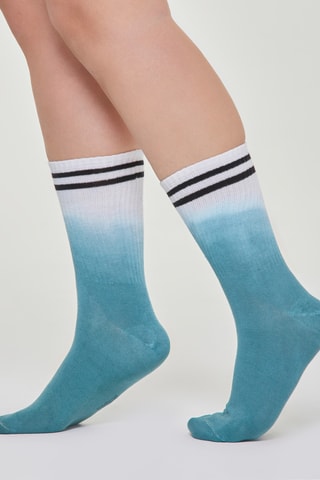 Calcetines dip-dye - Azul petróleo