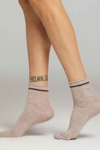 Calcetines - Beige jaspeado