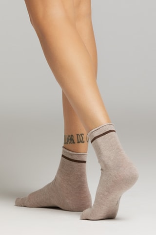 Calcetines - Beige jaspeado