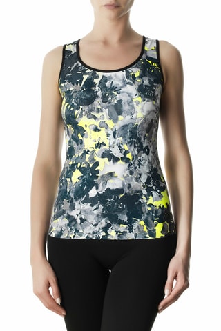 Camiseta de tirantes - Amarillo y gris