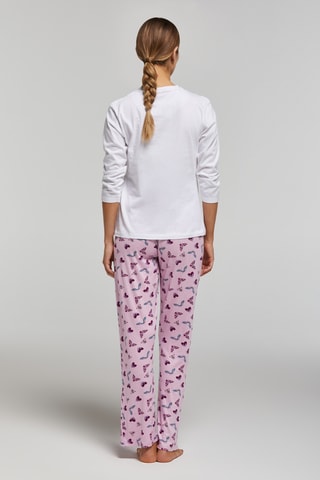 Pijama - Blanco y rosa empolvado