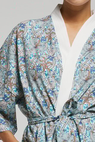 Kimono - Verde agua y turquesa 