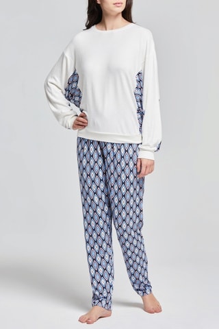 Pijama - Blanco y celeste