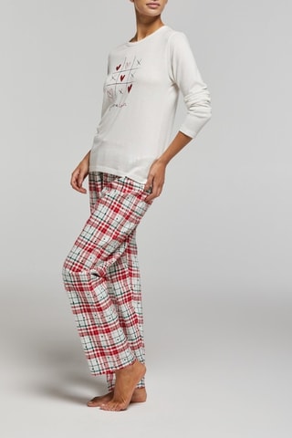 Pijama - Blanco y rojo