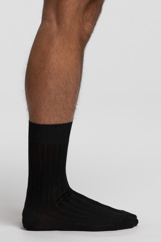 Calcetines de hilo de Escocia - Negro