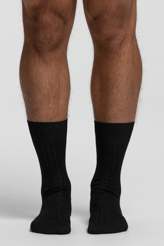 Calcetines de hilo de Escocia - Negro