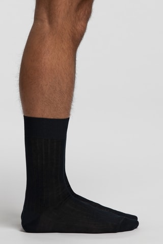 Calcetines de hilo de Escocia - Azul marino