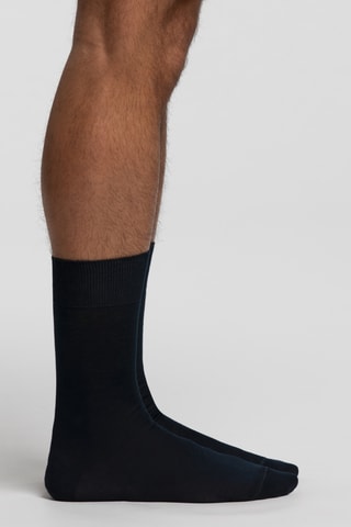 Calcetines de hilo de Escocia - Azul marino