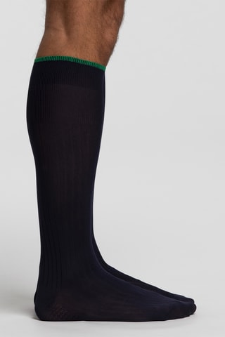 Calcetines altos antideslizantes - Azul noche