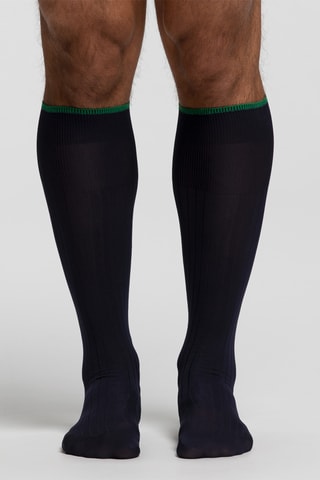 Calcetines altos antideslizantes - Azul noche