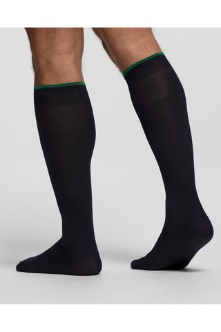 Calcetines altos antideslizantes - Azul noche