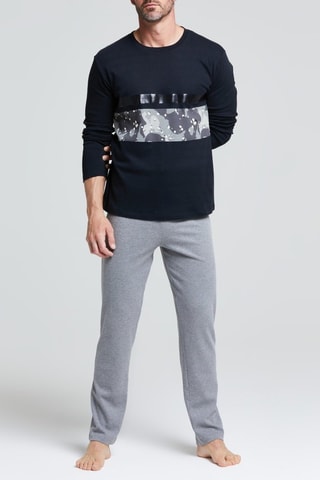 Pijama - Azul noche y gris