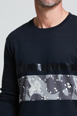 Pijama - Azul noche y gris